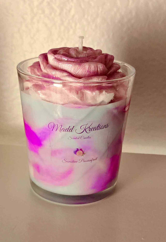 Sunshine Passionfruit Scented Candle - My Madd Kreations