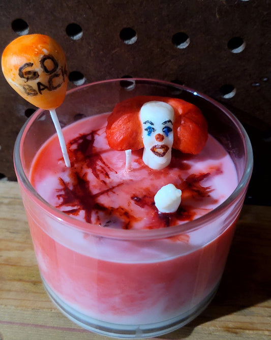 IT Pennywise Themed Candle - Custom Handmade