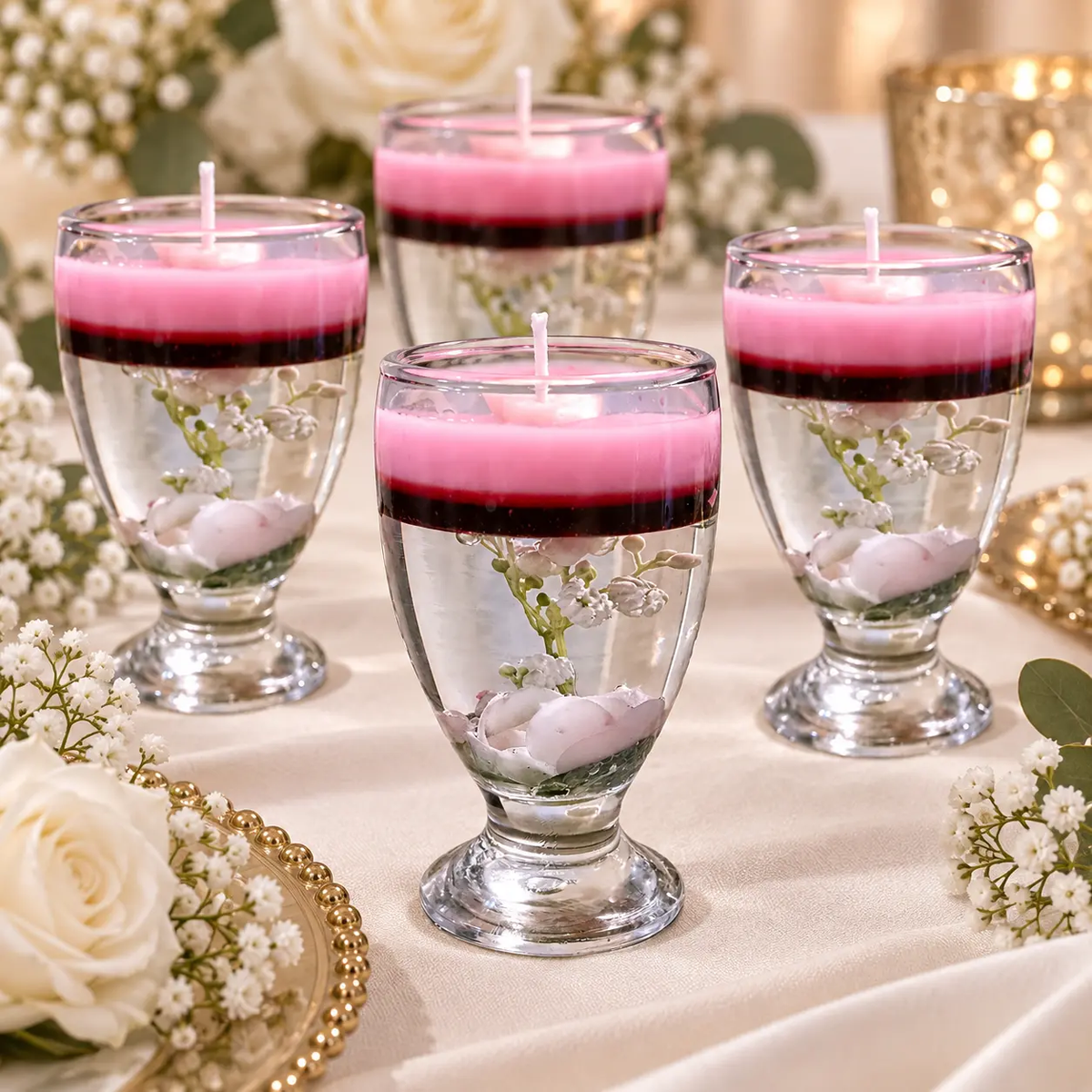 Handcrafted soy candle wedding favors, luxurious keepsakes for guests to treasure
