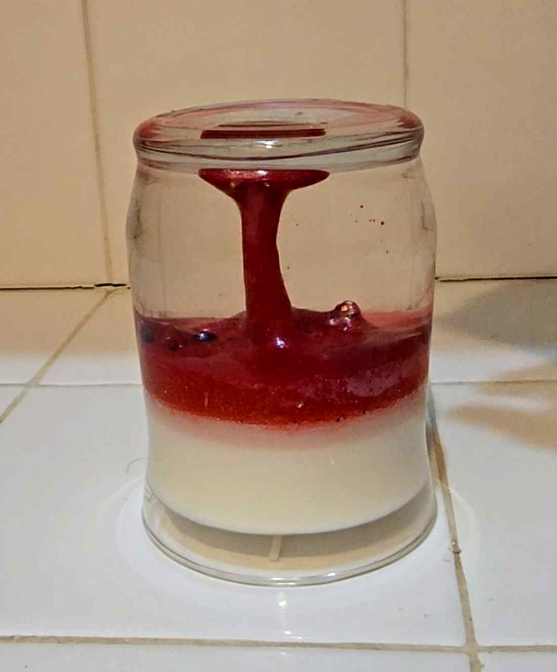 Lava Lamp Soy Candle — Pomegranate Scented | Decorative Moving Lava | My Madd Kreations