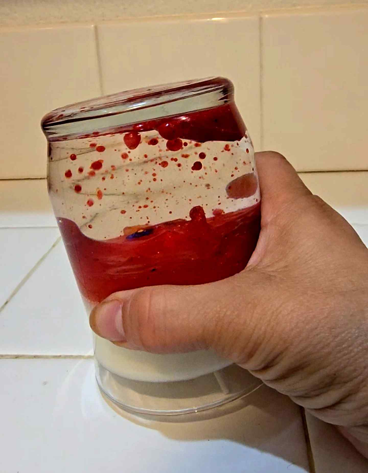Lava Lamp Soy Candle — Pomegranate Scented | Decorative Moving Lava | My Madd Kreations