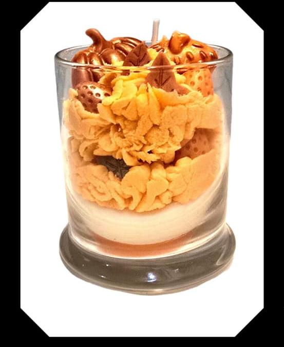 Happy Fall Pumpkin Pie Scented Candle – 12 oz
