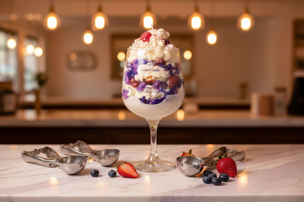 Blueberry Cobbler Ice Cream Parlor Scene