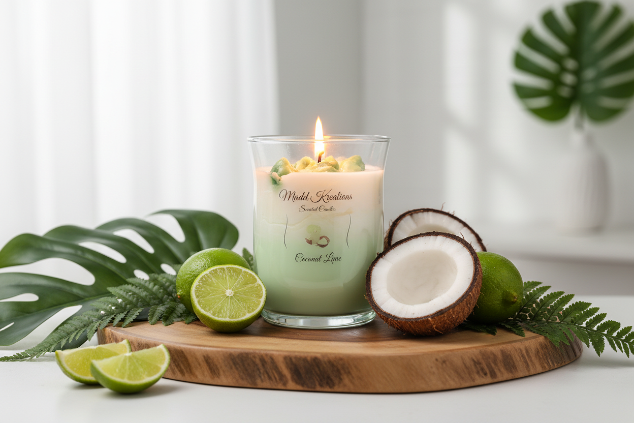 Coconut Lime Scented Candle