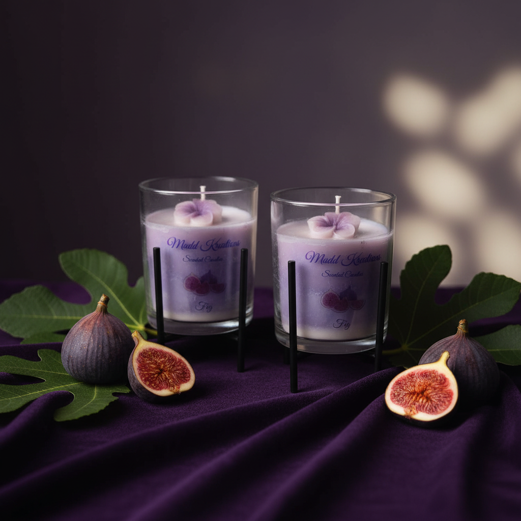 Fig Candle Set Scene