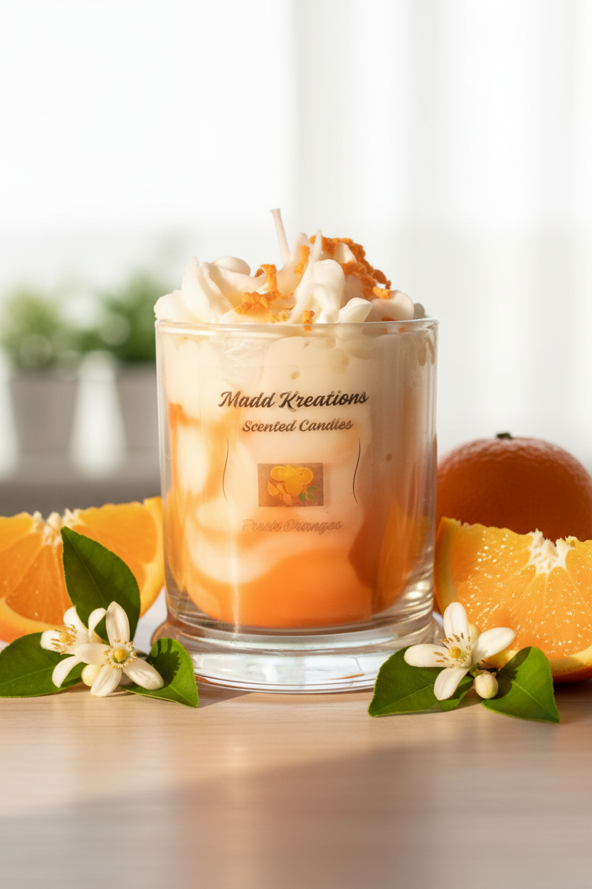 Fresh Oranges Scented Candle