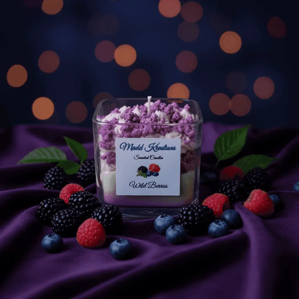 Wild Berries Scented Candle - My Madd Kreations