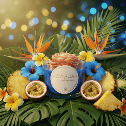 Passionfruit Pineapple Scented Candle - My Madd Kreations