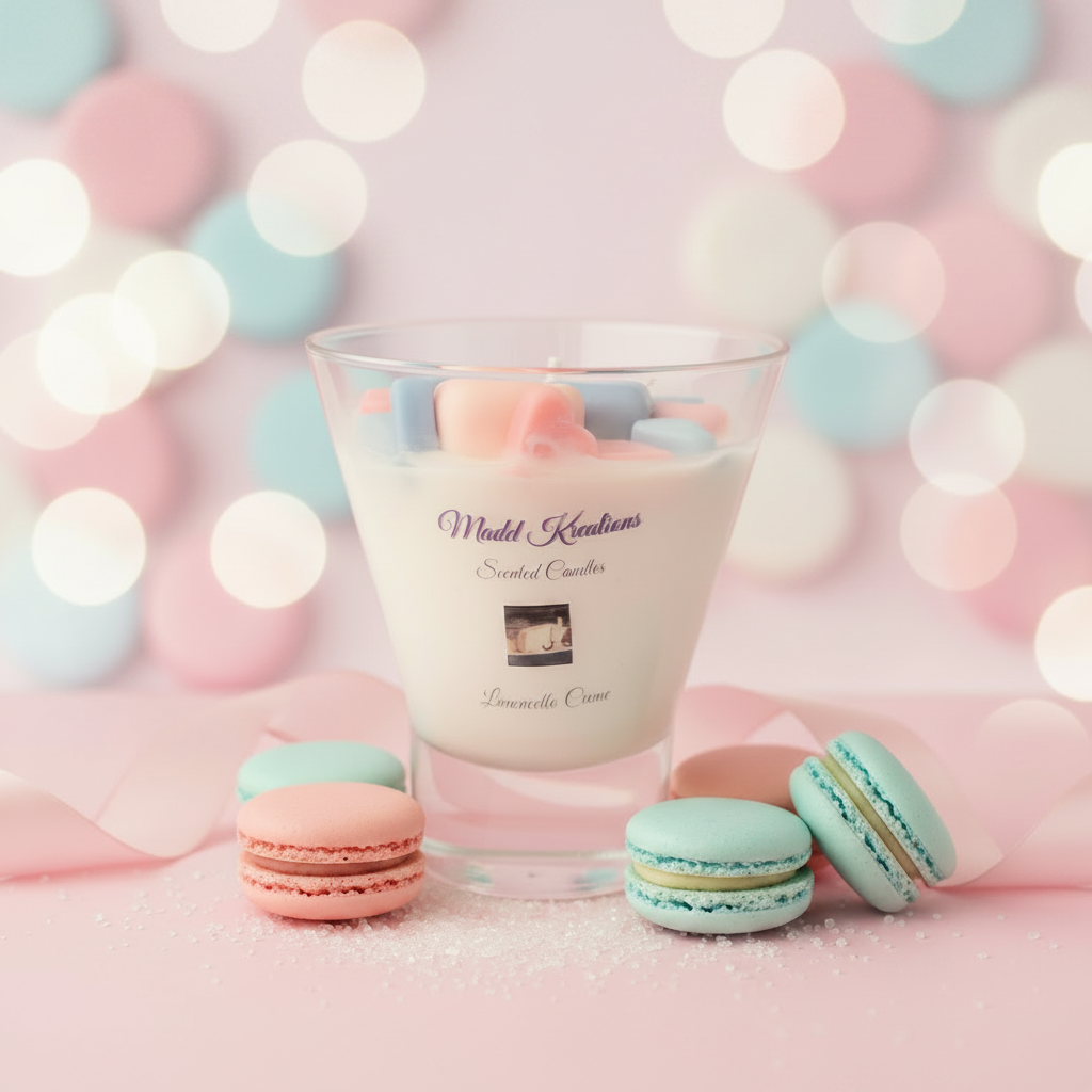 Madd Kreations Lavender Creme Candle Scene