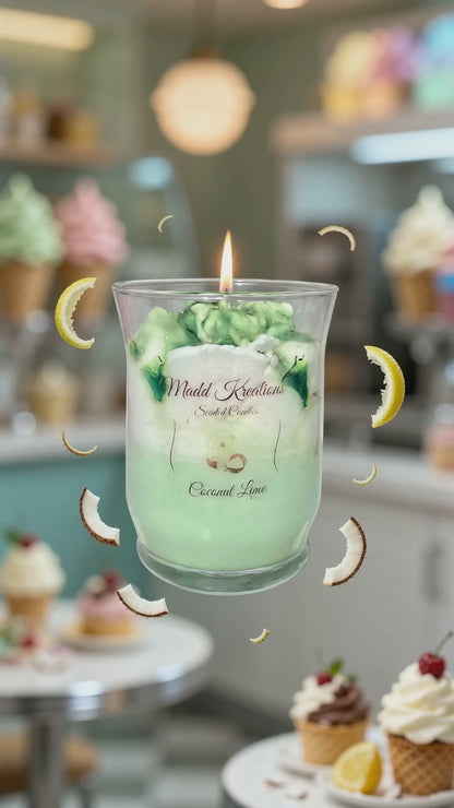 Bougie Noix de coco et Citron vert - Une expérience parfumée rafraîchissante pour votre intérieur