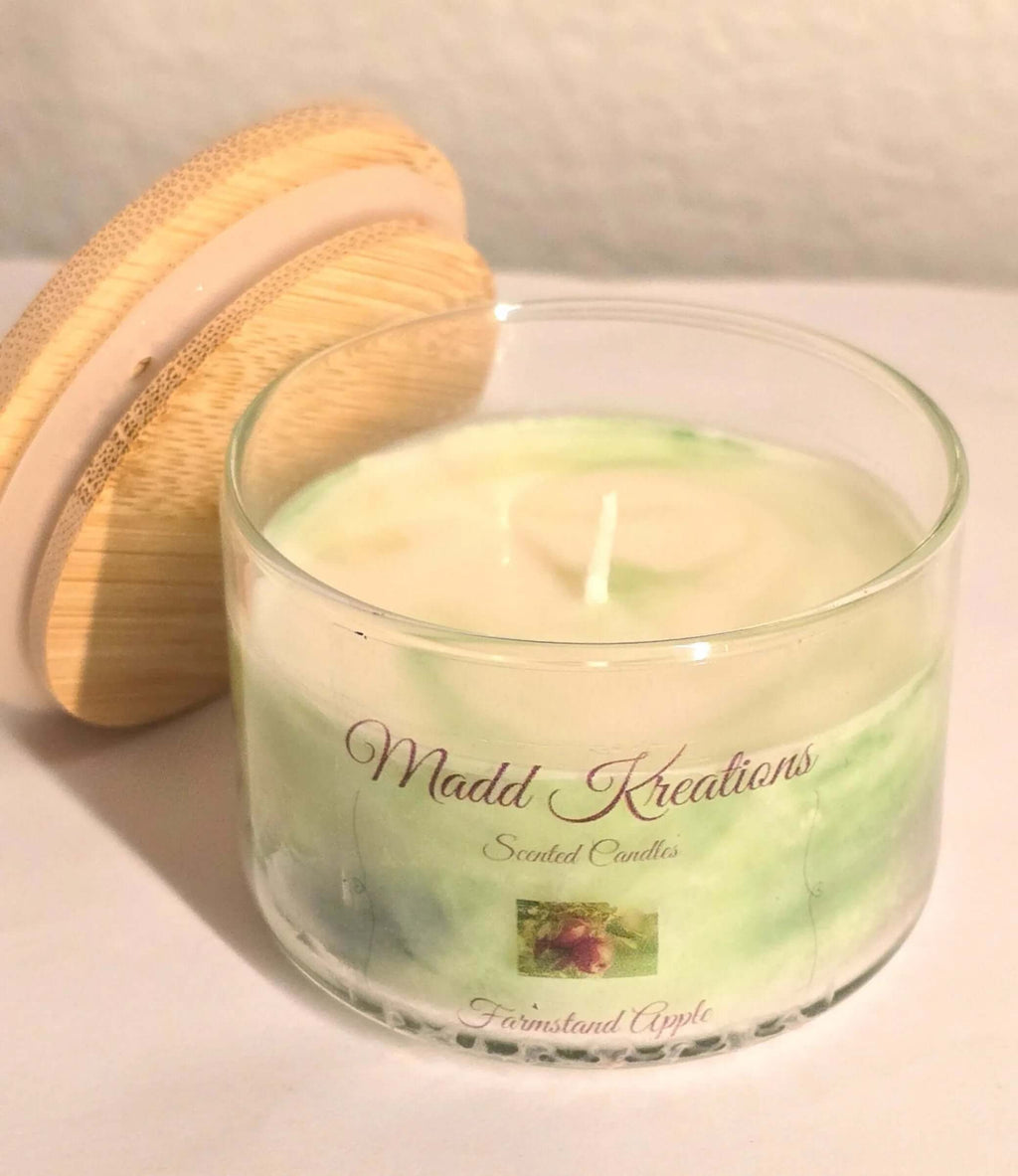 Almond Macaron Candle Set with Caramel Lemon & Fairyland Cypress - My Madd Kreations