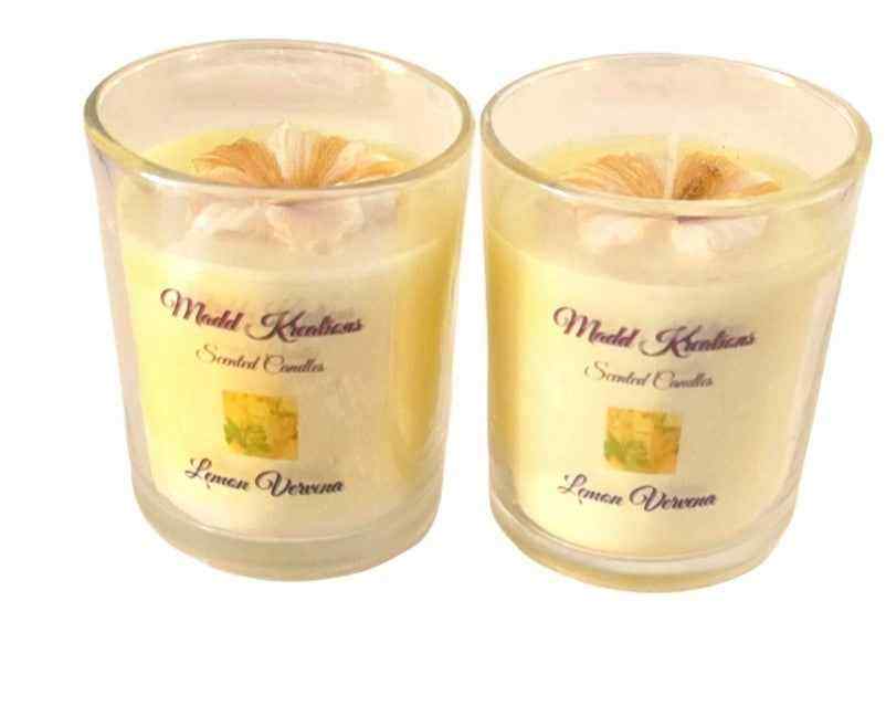 Lemon Verbena Scented Candle Set - My Madd Kreations