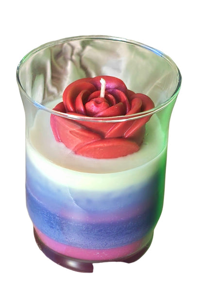 Pomegranate Decorated Candle
