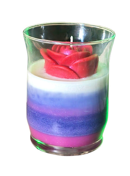 Pomegranate Decorated Candle