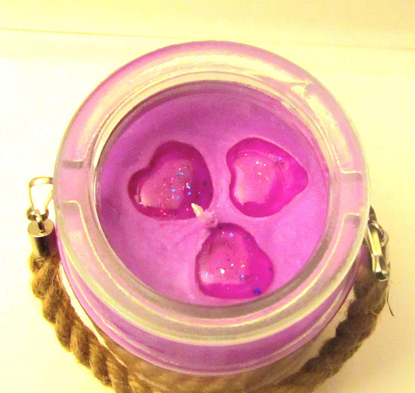 Caramelized Apple Jelly Heart Candle