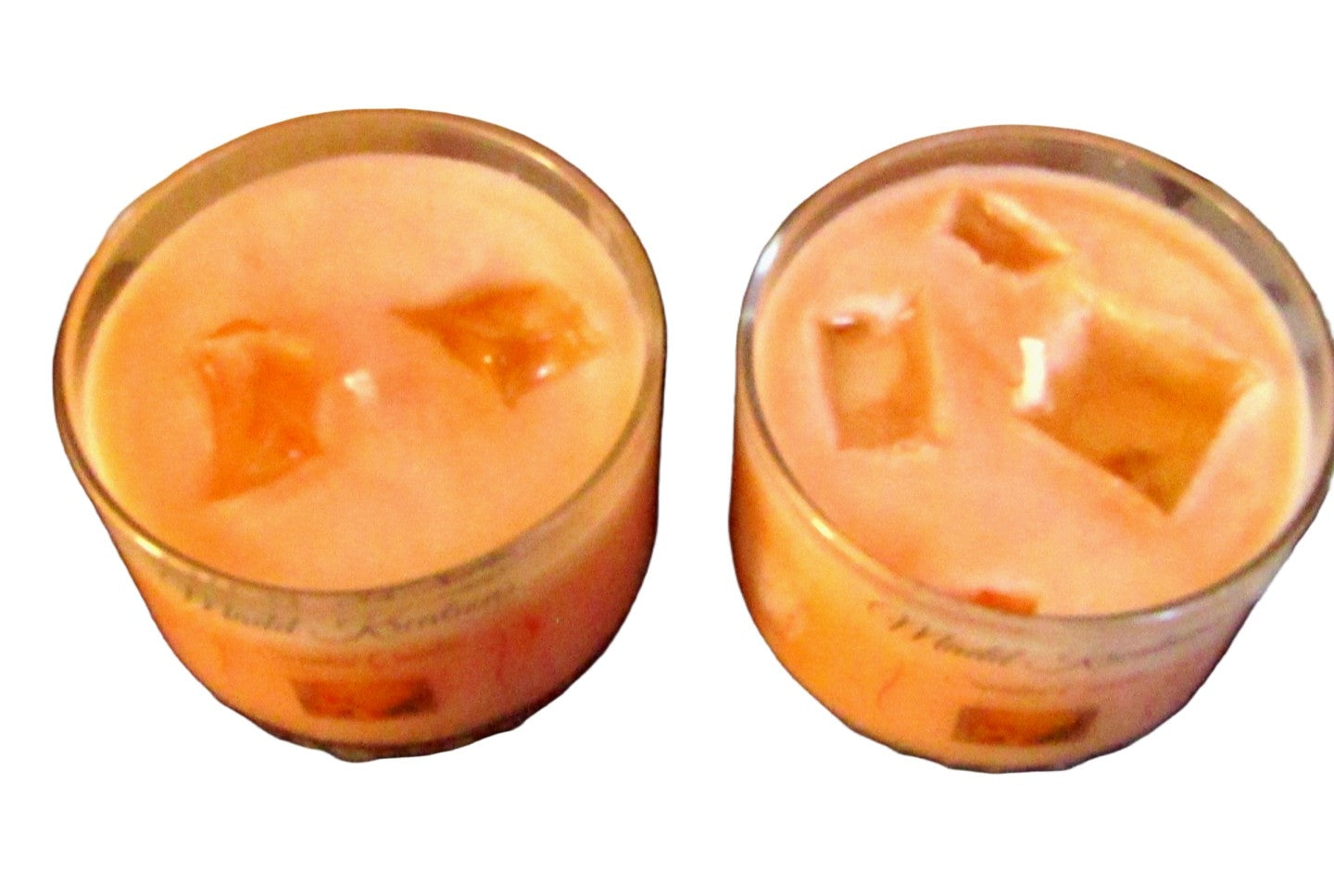 Fresh Orange Juice Candle Set - Jelly Wax Ice Cubes