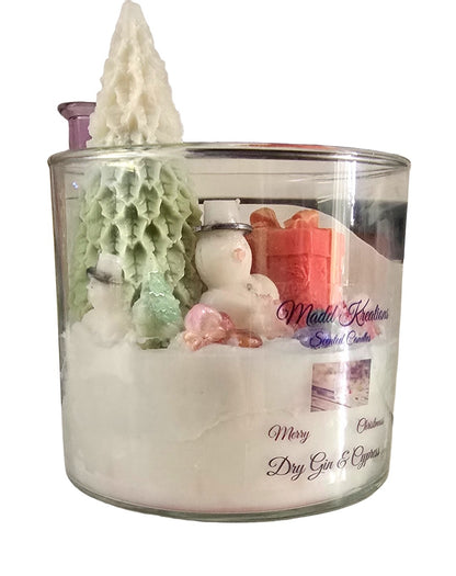 Merry Christmas Dry Gin & Cypress Scented Candle - 16 oz