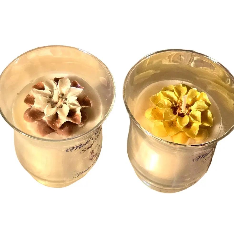Freesia Gardenia Scented Candle Set - My Madd Kreations