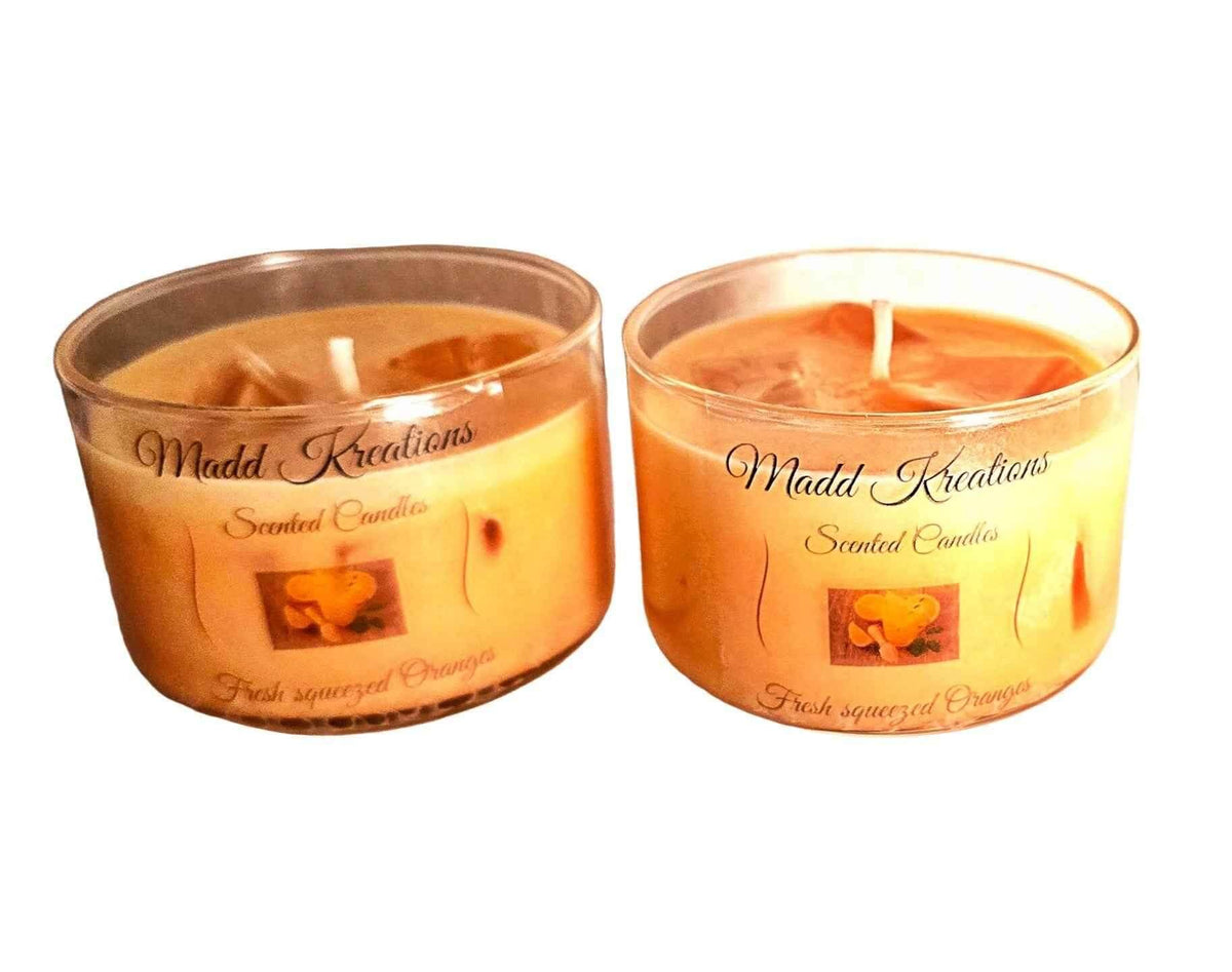 Fresh Squeezed Oranges Scented Candle Set - My Madd Kreations