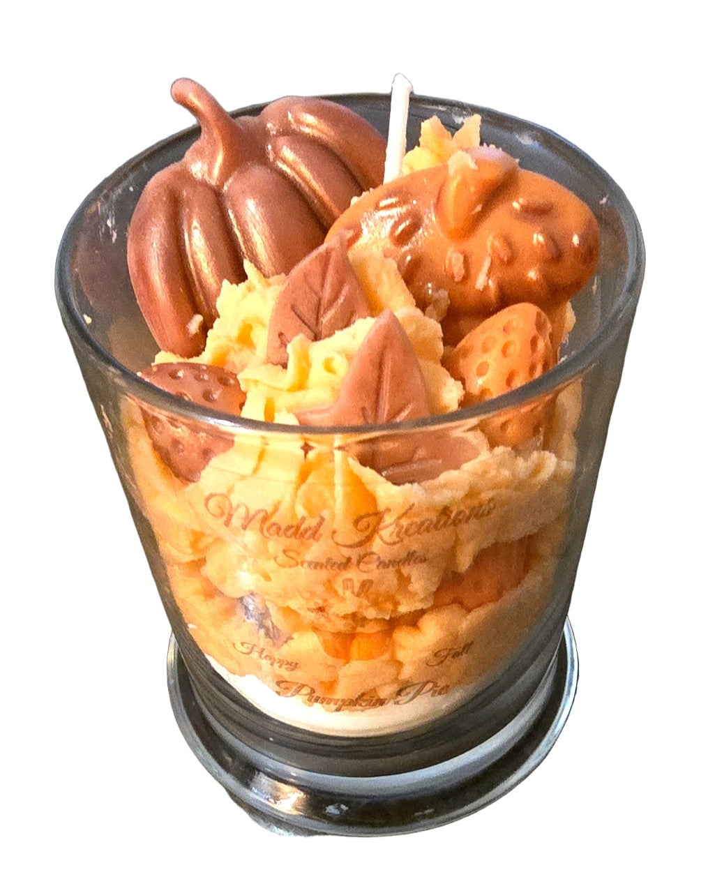 Happy Fall Pumpkin Pie Scented Candle – 12 oz