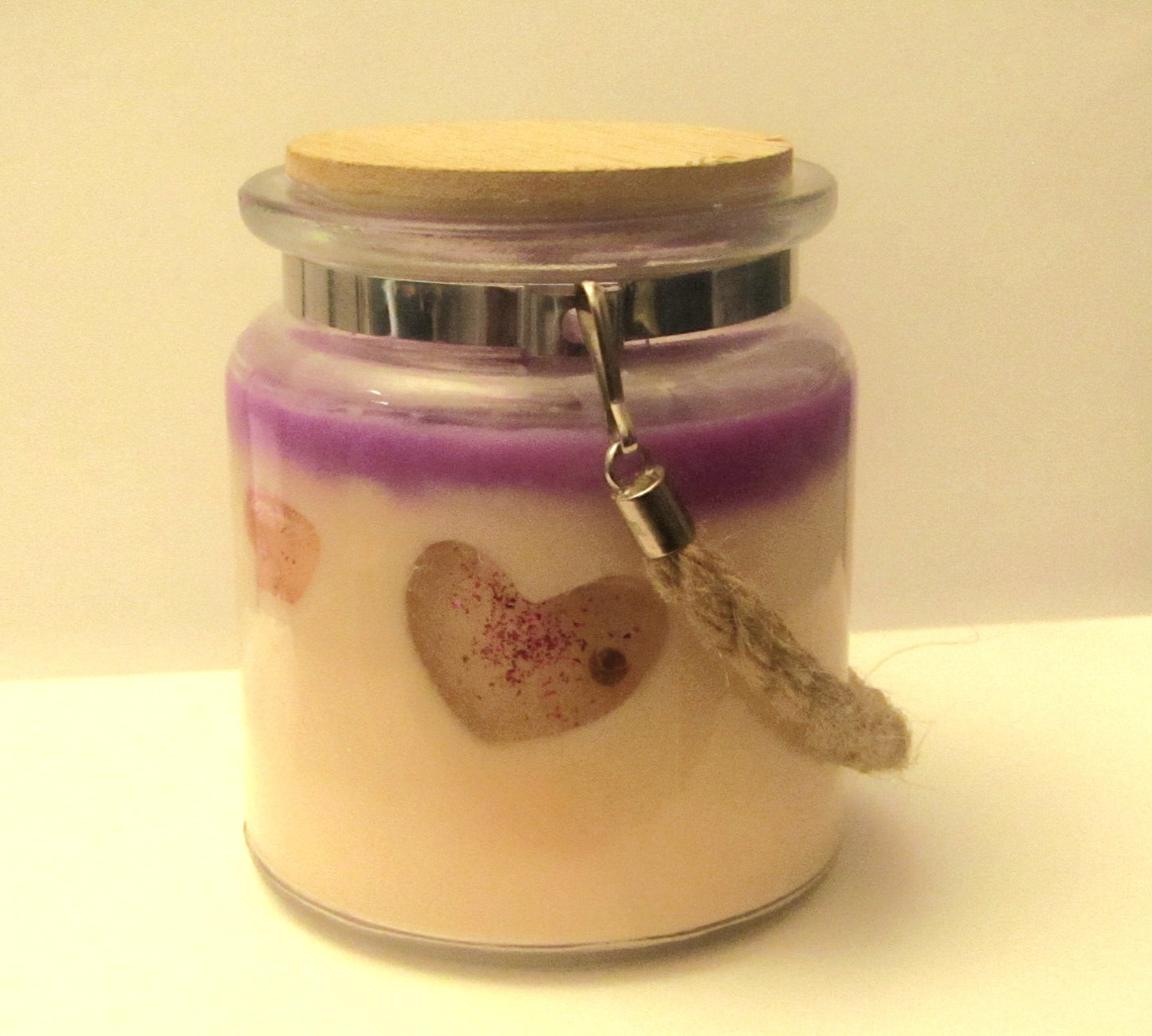 Caramelized Apple Jelly Heart Candle