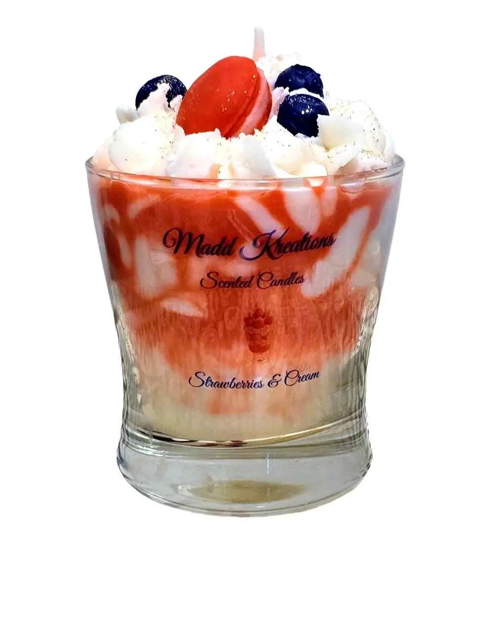 Strawberries and Cream Candle for a Delightful Aromatic Experience - My Madd Kreations