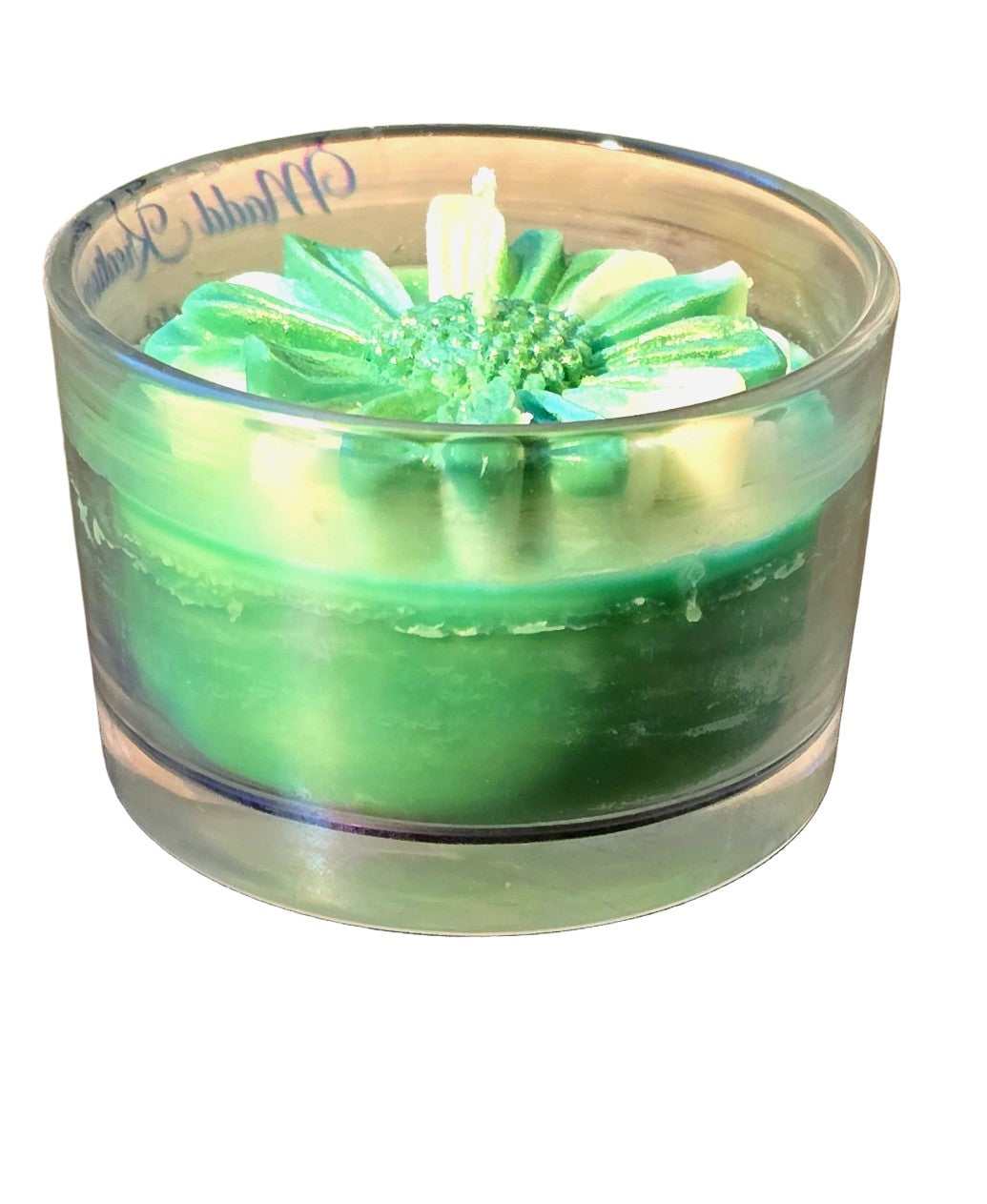 dessert in a glass candles