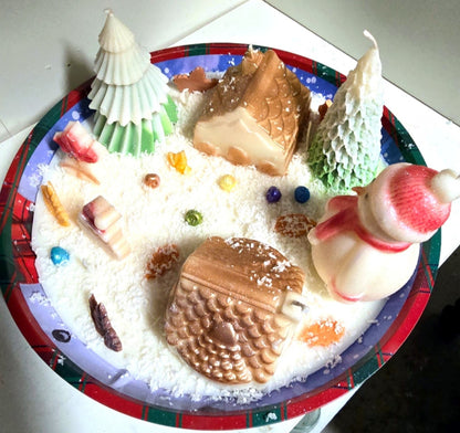 Winter Village Candle Tray