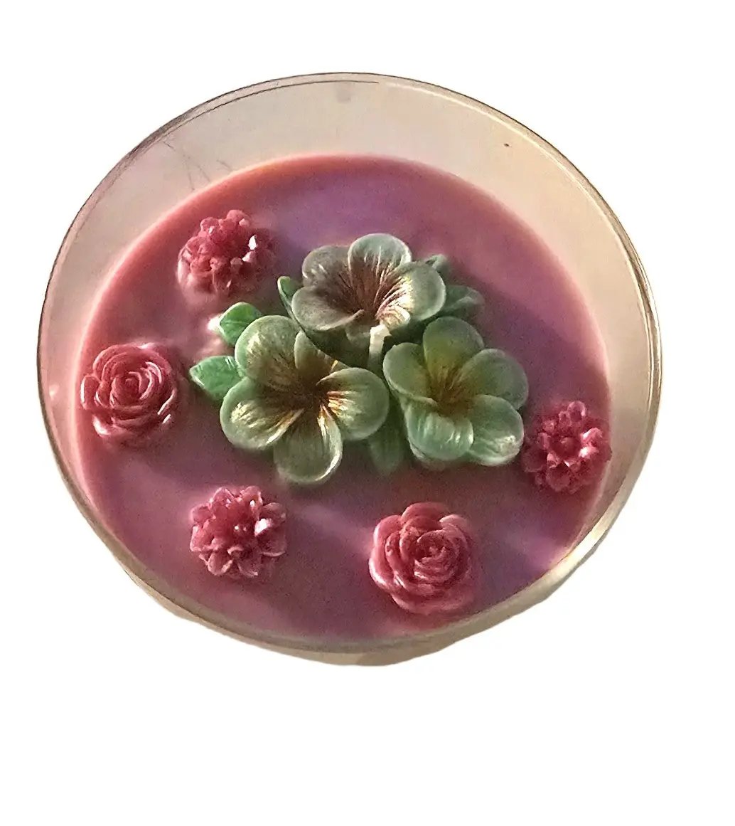 Lemon Freesia Scented Soy Candle – Hand-Poured | Fresh Floral Citrus - My Madd Kreations