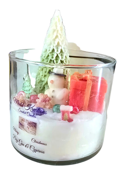 Merry Christmas Dry Gin & Cypress Scented Candle - 16 oz