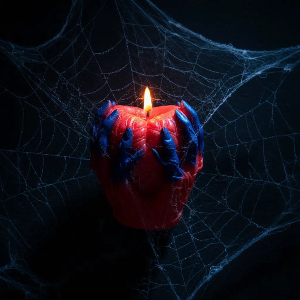 Top View Halloween Scene