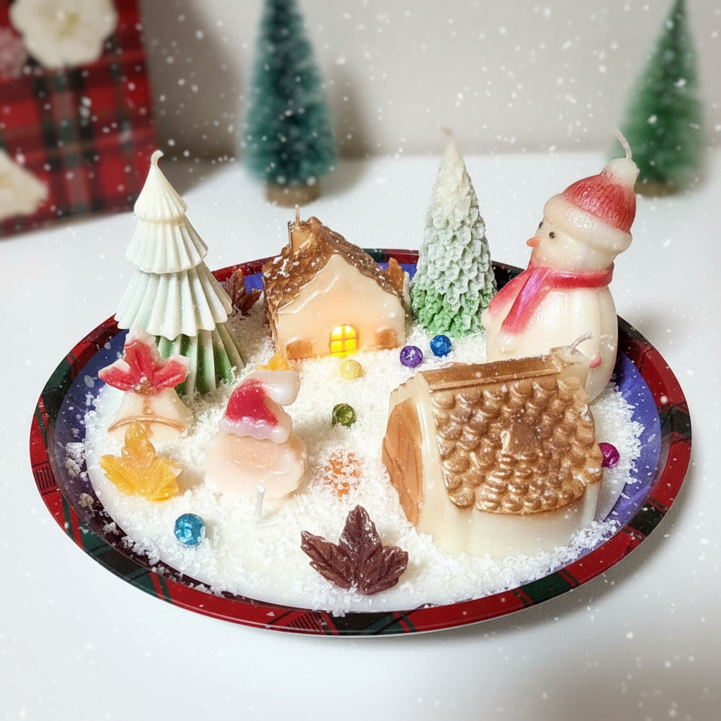 Winter Cabin Scene